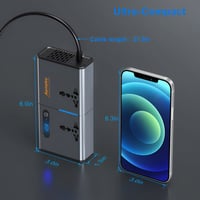 محول طاقة 12v إلى 220v من ولاعة السيارة معا منافذ...