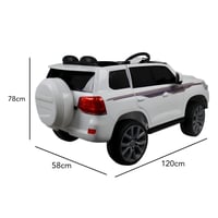 سيارة أطفال كهربائية جيب لاندكروزر مناسبة من عمر 3...