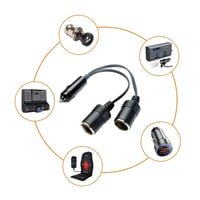 محول مخرج ولاعة السيارة إلى مخرجين 12v-24v