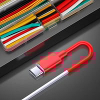 عازل أسلاك الكهرباء 140 قطعة بمحفظة من البلاستيك