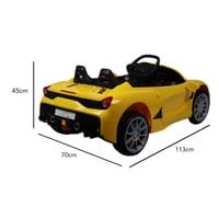 سيارة أطفال كهربائية فيراري محركين بالخلف 12v مناس...