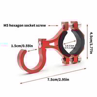 خطاف تعليق من سبائك الألمنيوم للسكوترات والدراجات...