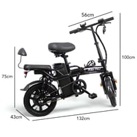 دراجة كهربائية قابلة للطي 48V ببطارية قابلة للإزال...