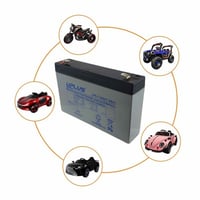 بطارية سيارة أطفال 6v 7a قابلة لأعادة الشحن والأست...