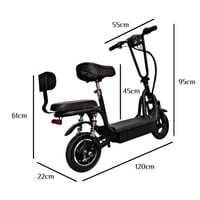 سكوتر كهربائي للصغار راكبين بقوة 48V 500W