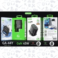 شاحن و كيبل سريع 45 واط 6A غيرلاكس بمدخلين تايب سي...