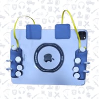 شفتات آيباد الأخطبوط أو البيانو 8 أزرار مع المسكة