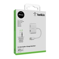 بلكن وصلة شاحن وسماعة ل(Belkin Lightning + 3.5mm)