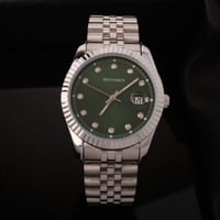 ساعة روفيجو نسائية ستانلس ستيل باللون الفضي، ميناء...