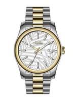 ساعة ماربلينو رجالية ستانلس ستيل باللون الفضي والذ...