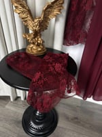 فستان الشتاء برغندي