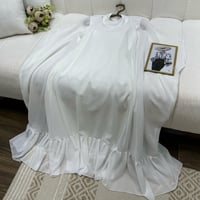 فستان ابيض حوامل