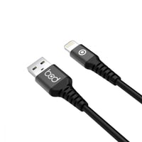 سلك ايفون 120 سم جلد أسود ماركة بود bod