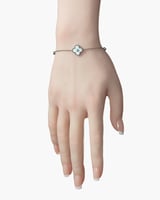 اسورة فضية من الستانلس ستيل - كرستال وسيراميك