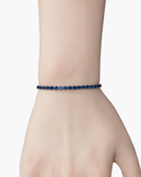 اسورة تنس زركون بلون ازرق - فضي