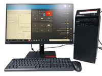 كمبيوتر مكتبي لينوفو مجدد انتل كور i3 مع شاشة 22 أ...