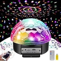 سماعة بلوتوث مع كرة بلورية مضيئة