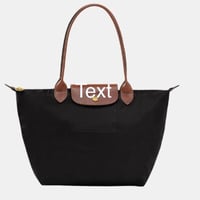 شنطة لونق شامب اسود وبني - ميديم