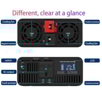 محول تجهيز المركبة بيور 2000 واط