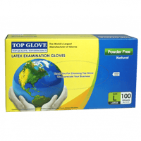 كفوف فحص لاتكس كبير 100حبة