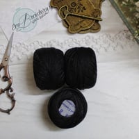 خيوط كوتون برليه اسود