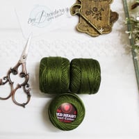 خيوط كوتون برليه زيتوني