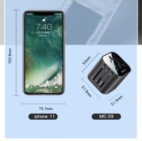 محول قابس شاحن عالمي من يسيدو MC09 شاحن محمول 4 في...