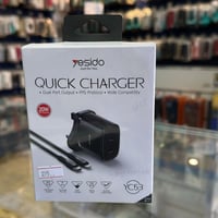 فيش جداري مع كيبل تايب سي للايفون قوة 20 واط ماركة...