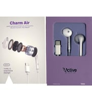 سماعات أذن سلكية بميكروفون منفذ تايب سي ACTIVE CHA...