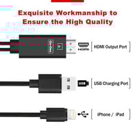 كابل ايفون اتش دي للعرض على شاشة التلفزيون ماركة ق...