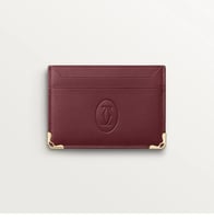 محفظة بطاقات مزدوجة بني ، مجموعة "موست دو كارتييه"