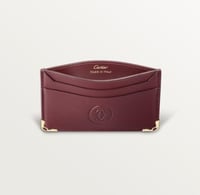 محفظة بطاقات مزدوجة بني ، مجموعة "موست دو كارتييه"