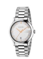 ساعة جي تايمليس للرجال بسوار من الستانلس ستيل من ق...