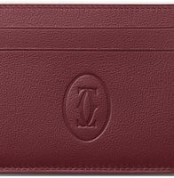 محفظة بطاقات مزدوجة بني ، مجموعة "موست دو كارتييه"