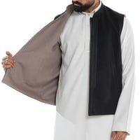 سديري صوف مطرز ملكي تلبس على الوجهين