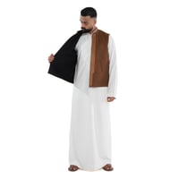 سديري صوف مطرز ملكي تلبس على الوجهين