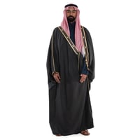 بشت شبكة مفنن زري حر كشميري لون اسود