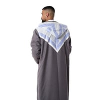 فروة شال كشميري جوخ لون رصاصي