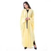 عباية بشت الحروف لون اصفر