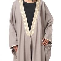 عباية بشت سنبلة لون بيج