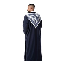 فروة شال كشميري جوخ لون كحلي