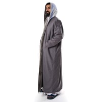 فروة شال كشميري جوخ لون رصاصي