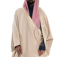 بشت ملكي بريسم كشميري لون بيج