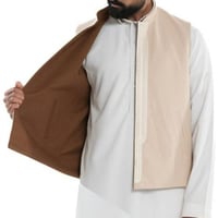 سديري صوف مطرز ملكي تلبس على الوجهين