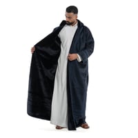 فروة مخمل كلاسيك لون كحلي