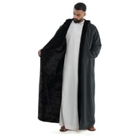 فروة كشميري جوخ كلاسيك لون زيتي