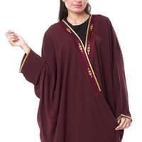 عباية بشت لنن لون احمر