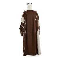 بشت ملكي وبر برقا قنص بريسم لون بني فاتح