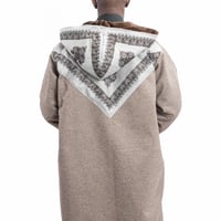 فروة شال كشميري لون كحلي