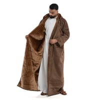 فروة مخمل كلاسيك لون عسلي